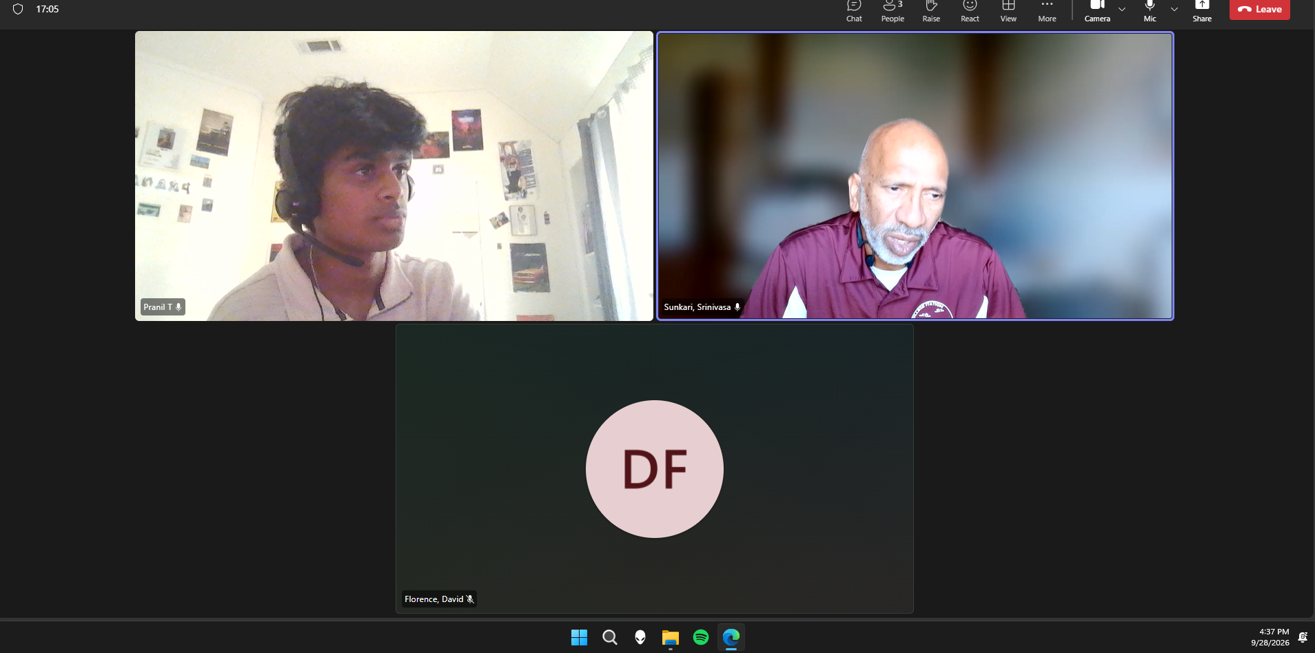September 28 video meeting with Pranil, Srinivasa Sunkari, and David Florence of the Texas A&M Transportation Institute